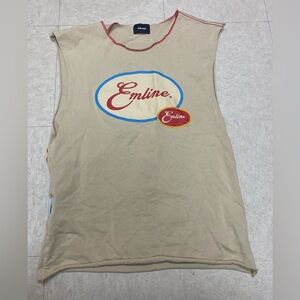 Emline Beige Sleeveless Top